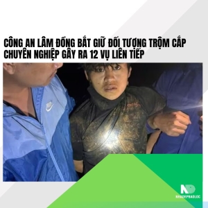 Công an Lâm Đồng bắt giữ đối tượng trộm cắp chuyên nghiệp gây ra 12 vụ liên tiếp