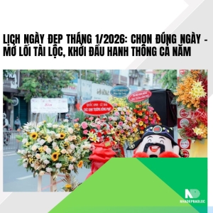 Lịch ngày đẹp tháng 1/2026: Chọn đúng ngày – Mở lối tài lộc, khởi đầu hanh thông cả năm
