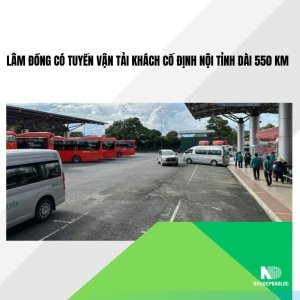 Lâm Đồng có tuyến vận tải khách cố định nội tỉnh dài 550 km
