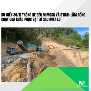 Dự kiến 30/11 thông xe đèo Mimosa và D