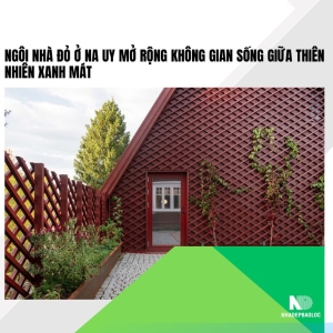 Ngôi nhà đỏ ở Na Uy mở rộng không gian sống giữa thiên nhiên xanh mát